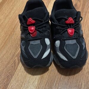 Kids Black and Red Athletic Shoes